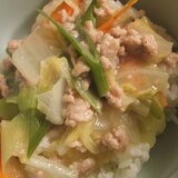 白菜のあんかけどんぶり